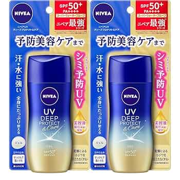 Amazon.co.jp: ニベアUV ディープ プロテクト & ケア ジェル 80g